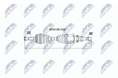 Wał napędowy NTY NPW-RE-030
