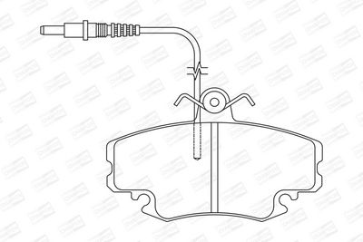 BREMSBELAGSATZ SCHEIBENBREMSE CHAMPION 571405CH 1