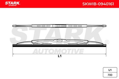 перо на чистачка STARK SKWIB-0940161