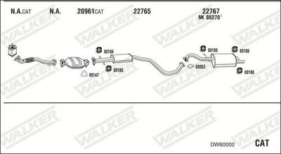 Изпускателна система WALKER DW60002