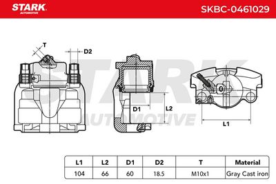 спирачен апарат STARK SKBC-0461029
