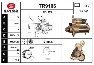 STARTER SNRA TR9106