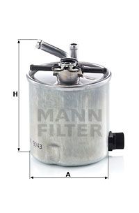 Топливный фильтр MANN-FILTER WK 9043 для NISSAN NT400