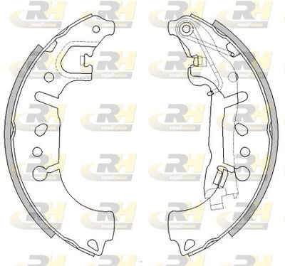 Комплект тормозных колодок ROADHOUSE 4446.00 для FIAT TIPO