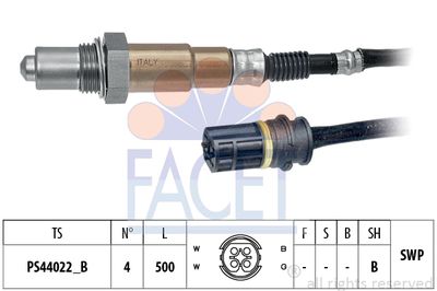 Лямбда-зонд FACET 10.8286 для CHRYSLER CROSSFIRE