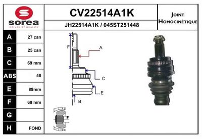 GELENKSATZ ANTRIEBSWELLE