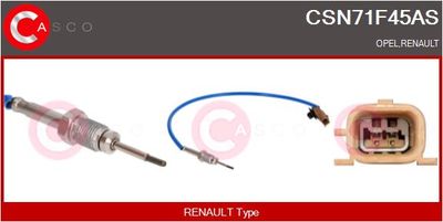 SENZOR TEMPERATURA GAZE EVACUARE