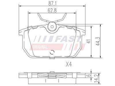 SET PLACUTE FRANA FRANA DISC FAST FT29035