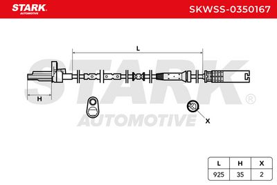 датчик, обороти на колелото STARK SKWSS-0350167