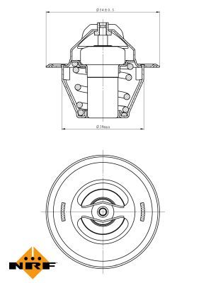 Thermostat, coolant 725212