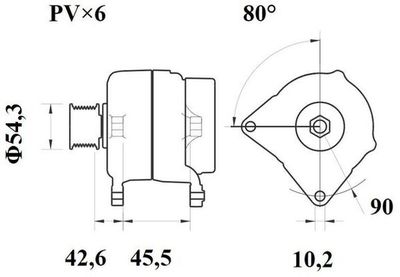 GENERATOR / ALTERNATOR MAHLE MG1066 1