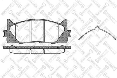 STELLOX 002 007-SX Тормозные колодки и сигнализаторы  для TOYOTA CAMRY седан (_V4_) 2.4 (ACV40_)