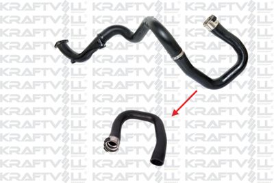 Трубка нагнетаемого воздуха KRAFTVOLL GERMANY 10031488 для OPEL CORSA
