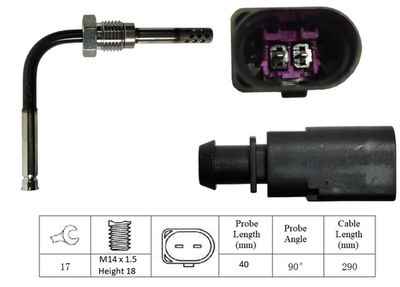 Čidlo, teplota výfukových plynů LUCAS LGS7038