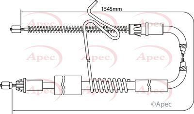 Cable Pull, parking brake APEC CAB1185