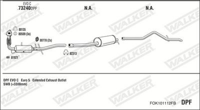 ABGASANLAGE WALKER FOK101112FB