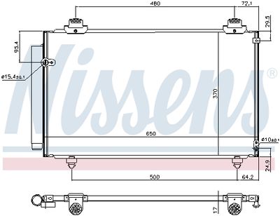 CONDENSATOR CLIMATIZARE NISSENS 940708 4