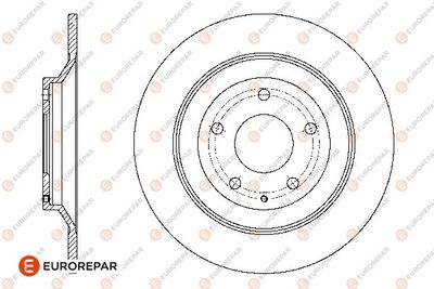 Тормозной диск EUROREPAR 1667866780 для MAZDA MX-30