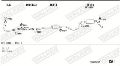 Изпускателна система WALKER FO30912