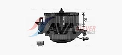 VENTILATOR HABITACLU AVA Clever Choice AI8445 1