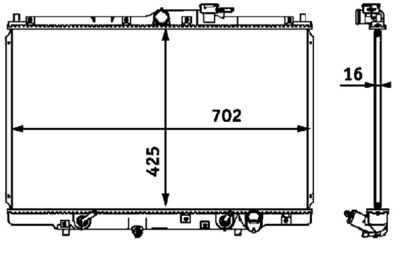 Radiateur - CR547000S - MAHLE