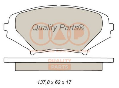 Комплект тормозных колодок, дисковый тормоз IAP QUALITY PARTS 704-11040 для MAZDA RX-8