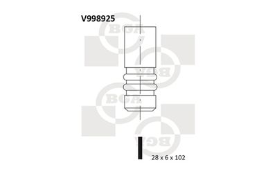 Выпускной клапан BGA V998925 для VW EOS
