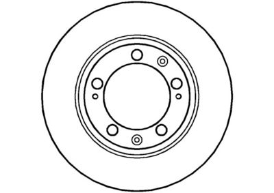 Тормозной диск NATIONAL NBD431 для PORSCHE 968
