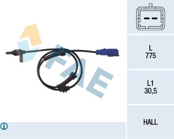 Sensor, wheel speed 78013