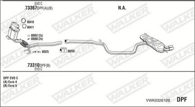 SISTEM DE ESAPAMENT WALKER VWK032612B