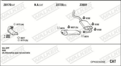 SISTEM DE ESAPAMENT WALKER OPK023505B