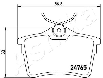 Brake Pad Set, disc brake 51-00-0600