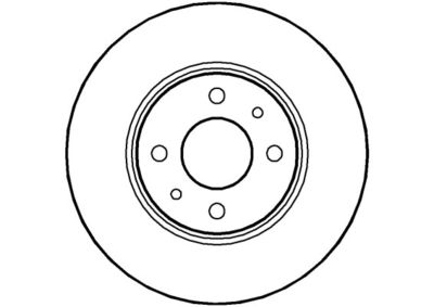 NATIONAL NBD453 Тормозные диски для FIAT IDEA
