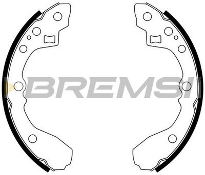 Комплект тормозных колодок BREMSI GF0778 для OSCA 2500