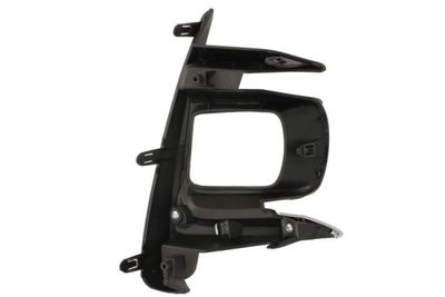 Voorbumper afdekking Voor Links (met mistlampgaten, plastic, chroom/zwart, SE) past: TOYOTA SIENNA 06.17-03.20