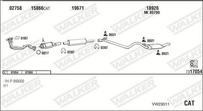 Изпускателна система WALKER VW23011