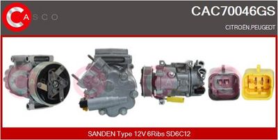 COMPRESOR CLIMATIZARE CASCO CAC70046GS