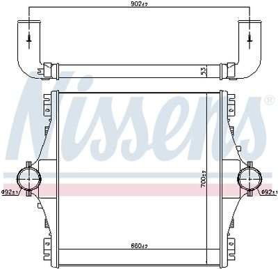 INTERCOOLER COMPRESOR NISSENS 96964