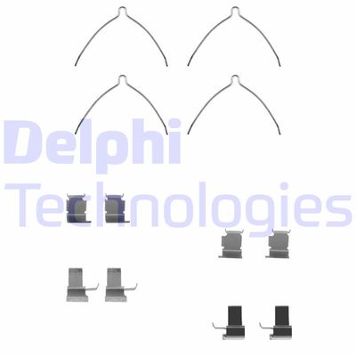 Комплектующие, колодки дискового тормоза DELPHI LX0258 для TOYOTA LITEACE