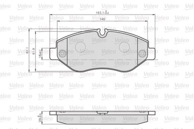 Brake Pad Set, disc brake 872192