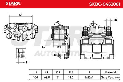 спирачен апарат STARK SKBC-0462081