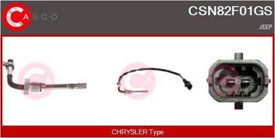 SENZOR TEMPERATURA GAZE EVACUARE