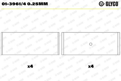 PLEUELLAGER GLYCO 0139614025MM 1