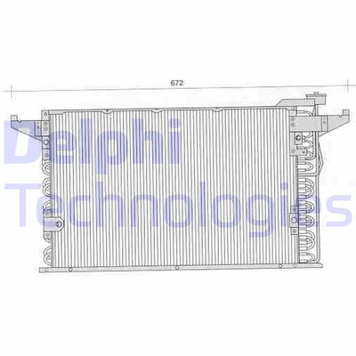 DELPHI TSP0225235 Радиатор кондиционера  для BMW Z3 (Бмв З3)