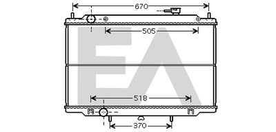 Радиатор, охлаждение двигателя EACLIMA 31R18008 для NISSAN NAVARA