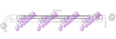 KAWE H7065 Тормозной шланг  для TOYOTA COROLLA Liftback (_E11_) 1.4 (EE111_)