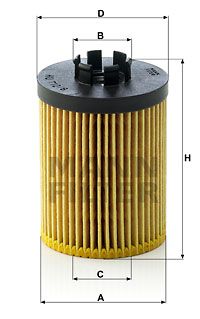 Масляный фильтр MANN-FILTER HU 712/8 x для OPEL CORSA