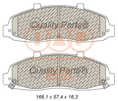 Комплект тормозных колодок, дисковый тормоз IAP QUALITY PARTS 704-04020 для FORD USA F-150