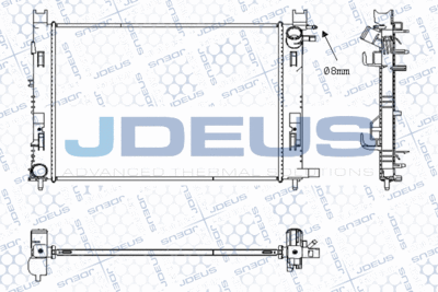 JDEUS M-0231130 Радиатор охлаждения двигателя  для DACIA  (Дача Логан)