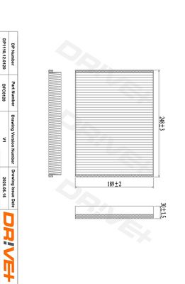 FILTRU AER HABITACLU DR!VE+ DP1110120120 0